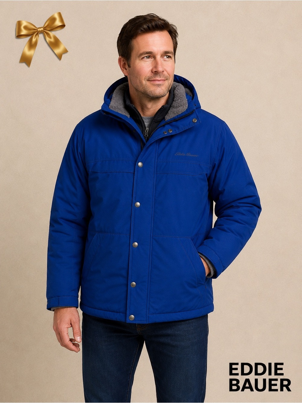 Vintage Eddie Bauer Gore-Tex Goose Down Hooded Jacket Size Medium